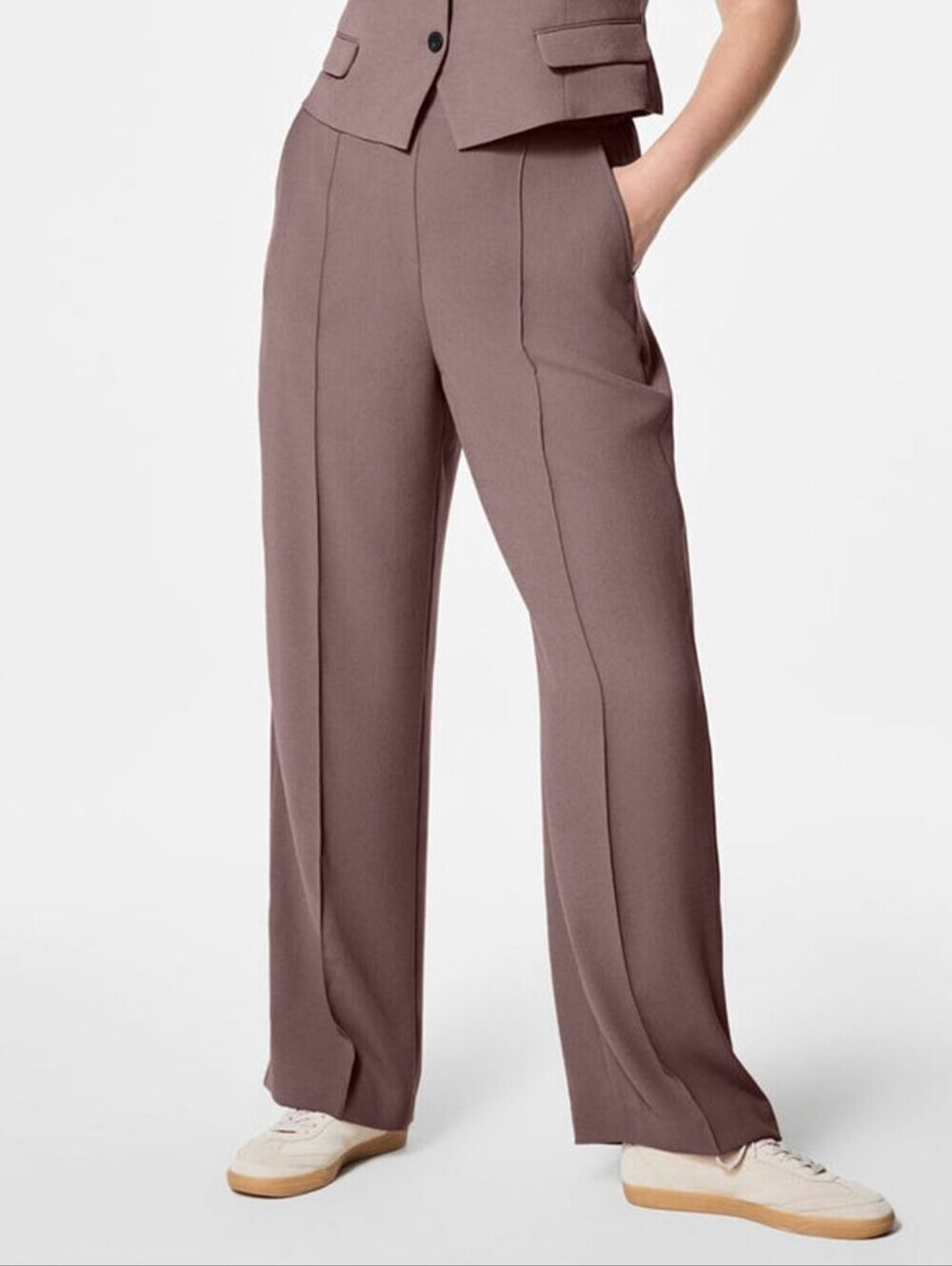 SPANX Carefree Crepe Pleated Trouser NWT
